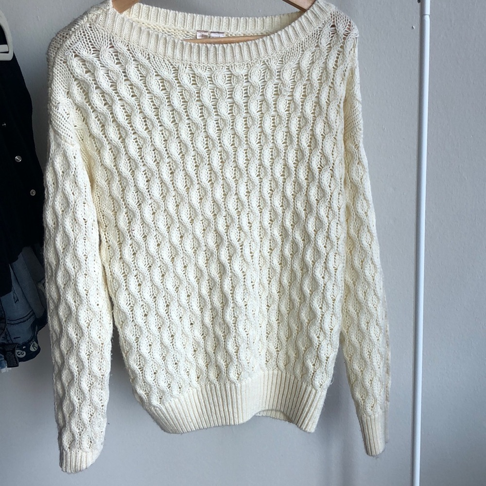 Oversized cable knit sweater forver21 exclusive